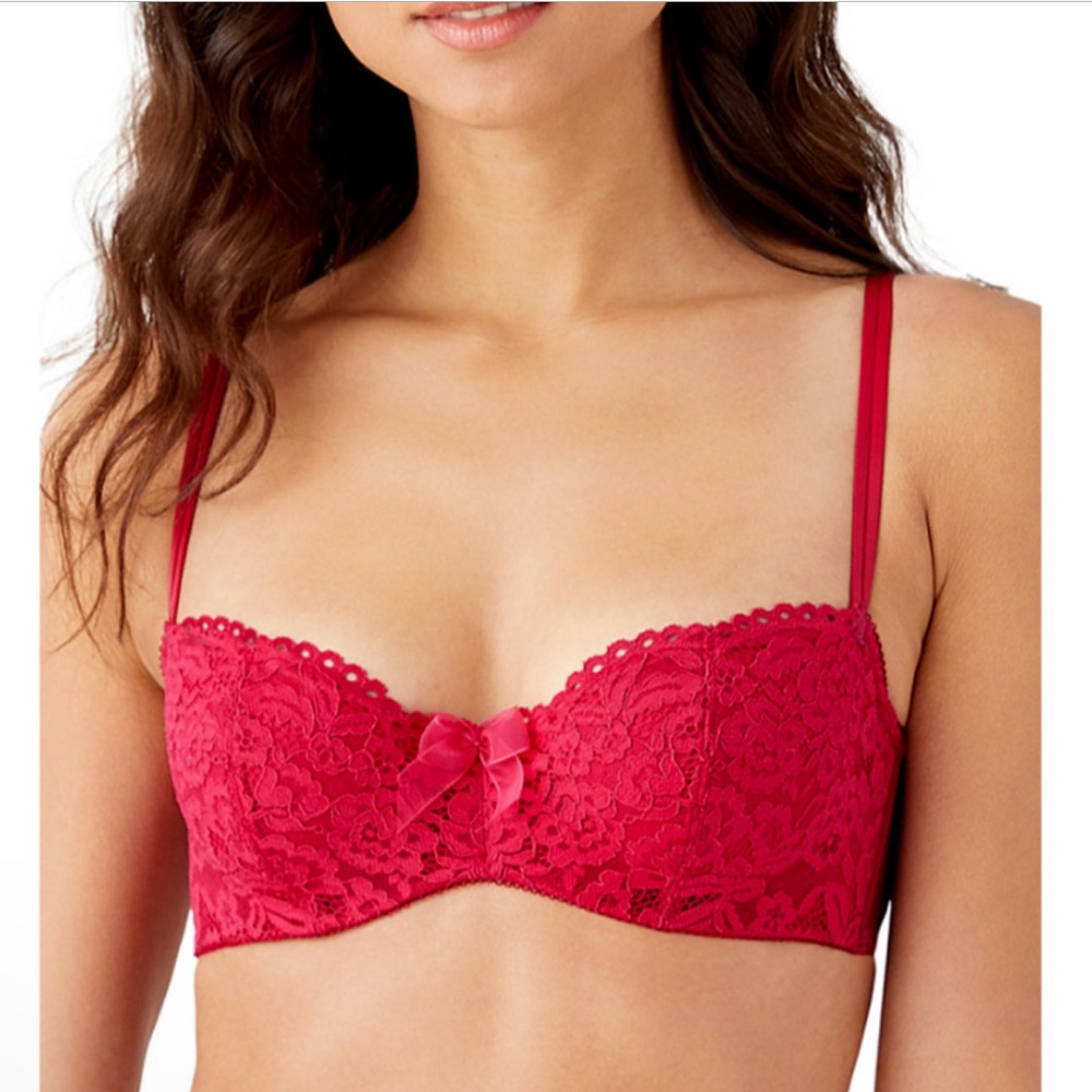 B.tempt'd by‎ Wacoal Ciao Bella Balconette Bra 953144 Persian Red Size 32D